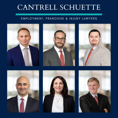 Cantrell Schuette Employment and Franchise Lawyers group photo