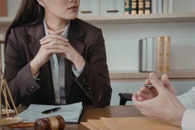 Unpaid overtime lawyer consulting with a client about recovering overtime pay