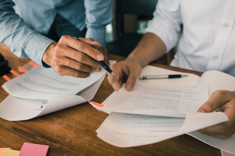 Federal employee reviewing documents during the EEO complaint process