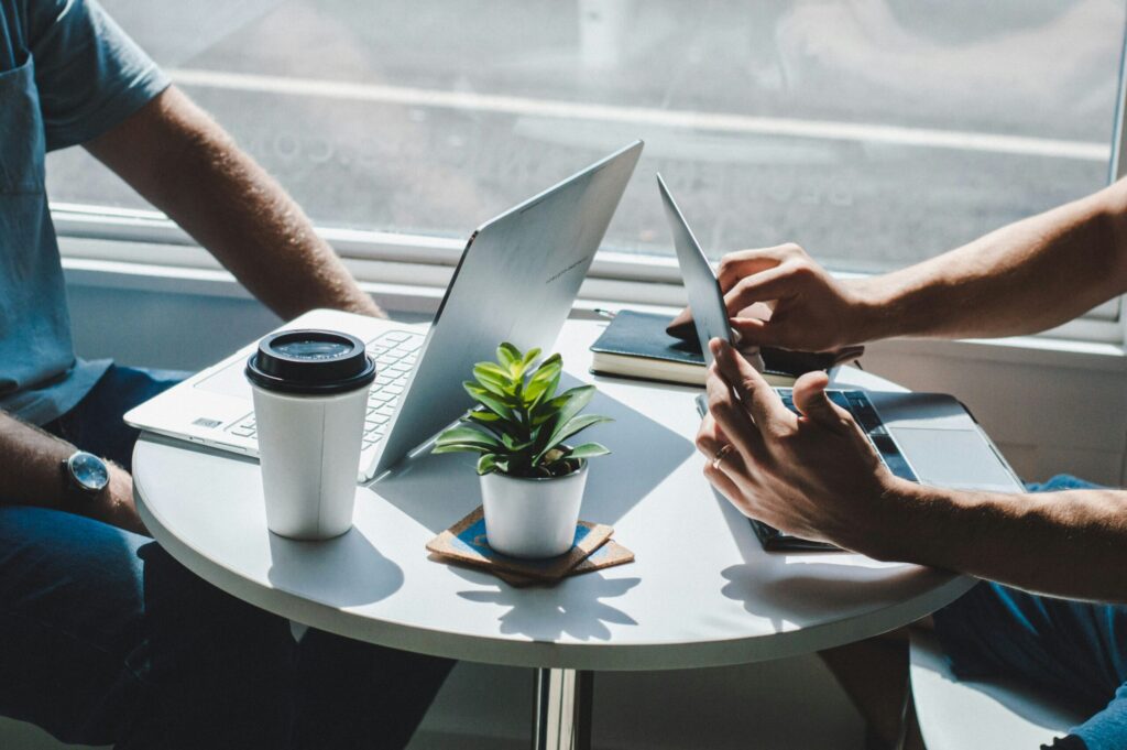 onboarding at desk